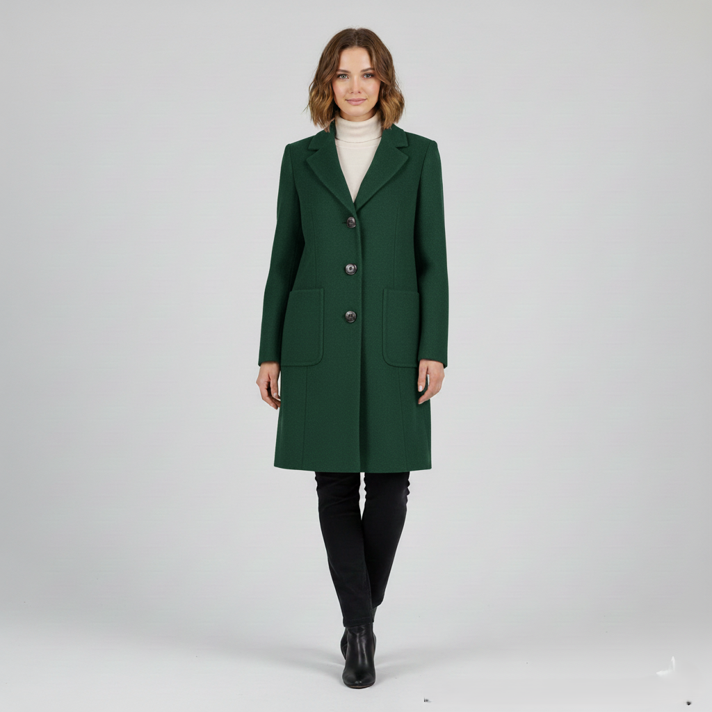 Marisse | Klasyczny płaszcz z mieszanki wełny